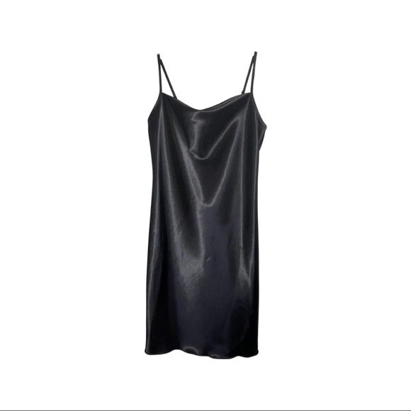 Bebe SATIN COWL NECK SLIP MINI DRESS - Picture 4 of 7